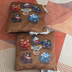 Monster Jam Truckin' Pals Brown Pillow Set